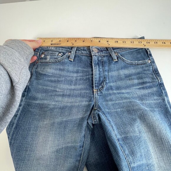 AG Adriano Goldschmied Premiere Skinny Straight Jeans Blue Sz 25 Low Rise Medium - Picture 6 of 12